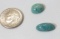 cabochon cut Amazonite gemstone light green blue opaque weight  5.17 ct for both stones
