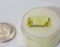 light yellow baguette cut beryl gemstone 5.24 cts 9.5mm x 15.5mm
