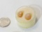 round cabochon cut peach color moonstone gemstones 6.52cts total weight