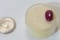 oval cabochon cut ruby gemstone 9mm x 13mm 4.65ct