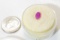 oval cabochon cut pink rhodolite gemstone 0.8 ct