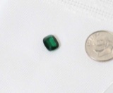 tourmaline emerald cut stone rectangular shape 6.83mm x 8.9mm