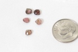 mine cut pink sapphire gem stones 4mm