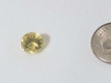 1.06ct yellow citrine round mixed cut minor inclusion