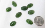 Jade oval cut caboshon12mm x 9mm 13mmx 9mm  gemstones