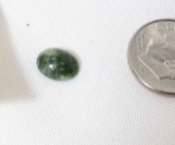 Jade nephrite oval cabochon cut 9mm x 7mm gemstones