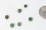 Jade round nephrite 5mm diameter gemstone