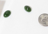 Jade oval cabochon cut gemstone 11mm x 8mm
