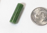 Jade log gemstone 20mm x 6mm diameter