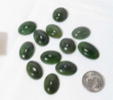Jade oval cut cabochon mixed around 18mm x 14mm
