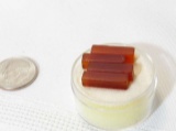 carnelian sard rectangular box cut 4mm x 4mm x15mm 11.65 cts total weight