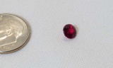 brilliant cut synthetic ruby 0.6ct