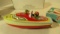 Victoria Steam Powered Runabout Boat in original box - tin