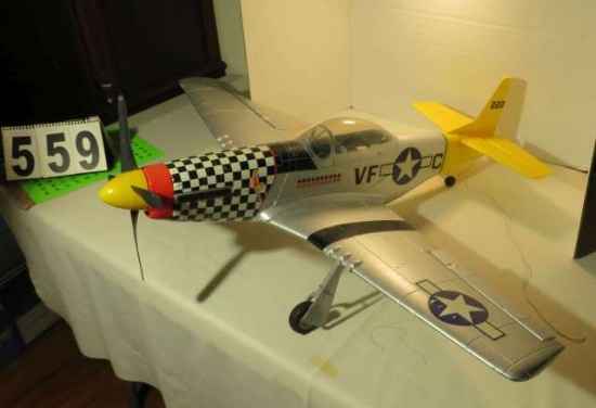 P-51 Mustang Flying Electric Model made from Kit (38" wing span, 34" overall length) - possible rubb