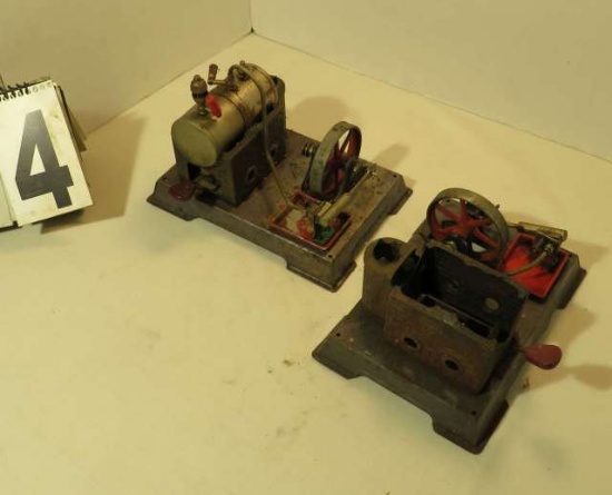 Group of 2 old steam engines. Missing Parts