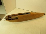 Vintage Homemade Wood Fuselage for a Fighter Plane (22