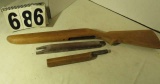 Wood Rifle Parts - stock, pump handle, fore arm grip