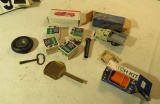 Mixed Lot: Group of 5 Wheels for Models Airplanes, plus die cast 1957 corvette and  Schuco 3042 Tin