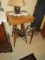antique turned spindle leg lamp table