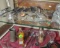 assorted small collectibles (located in glass display which is not included