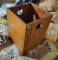 oak waste basket