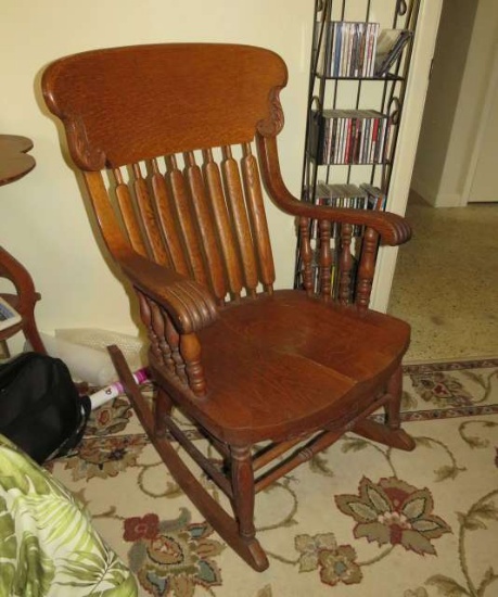 antique oak rocking chair