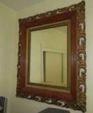 ornate antique framed mirror