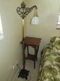 antique metal floor lamp