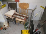 antique shop and endrance signs