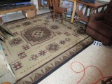 living room rug Aztec pattern brown and beige  11' 8'x