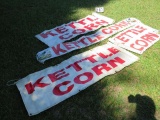 assorted kettle corn banners