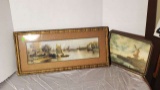 vintage framed prints (1) 10 x 13