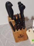 set of 11 kitchen knives