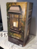 solar powered outdoor pillar lamp new old stock