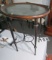 glass top lamp table  20