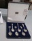 set of 6 London plated spoons