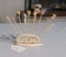 vintage ivory hair pick set