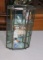 glass table top display cabinet with small figures