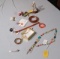 assorted costume jewelry