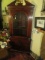 vintage mahogany corner cabinet