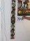 African beaded art strip wall hanging