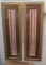 Pair of framed column prints