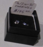 Tanzanite stud earrings