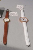 Pierre Nicole watch and Voulez Vous watch with leather bands