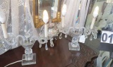 crystal electrified candelabra