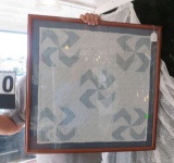 framed quilt pattern picture 28 x 28