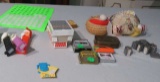 pez dispensers, pin cushions, printers dies, old tape measures playing cards