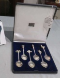 set of 6 London plated spoons