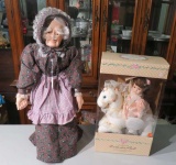 granny doll and porcelain height