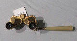 set brass opera binoculars